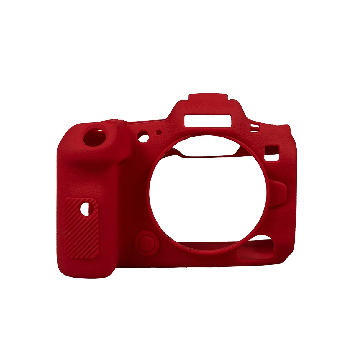 Custodia Protettiva Per Fotocamera Custodia In Silicone Litchi Texture Adatta Per Fotocamera Mirrorless Canon R5C Full Frame R5C Rossa