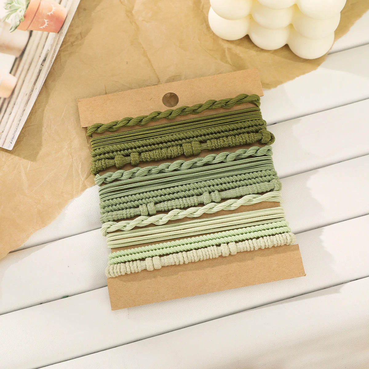 New Hair Ties Elastic Rubber Bands for Women Ponytail Hair Rubber Bands Ponytail Scrunchies Hair Accessories for Women Headwear