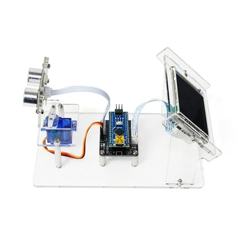 Modulo Sensore Scanner Radar a Ultrasuoni DC 5V Kit Fai-da-te HXFB con Supporto Programmazione Grafica Arduino per Rilevamento Distanza - Ideale per Studenti