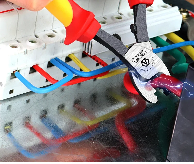 LAOA 1000V insulated cable cutting machine electrician professional pliers impact stripping pliers VDE pliers cable cutters