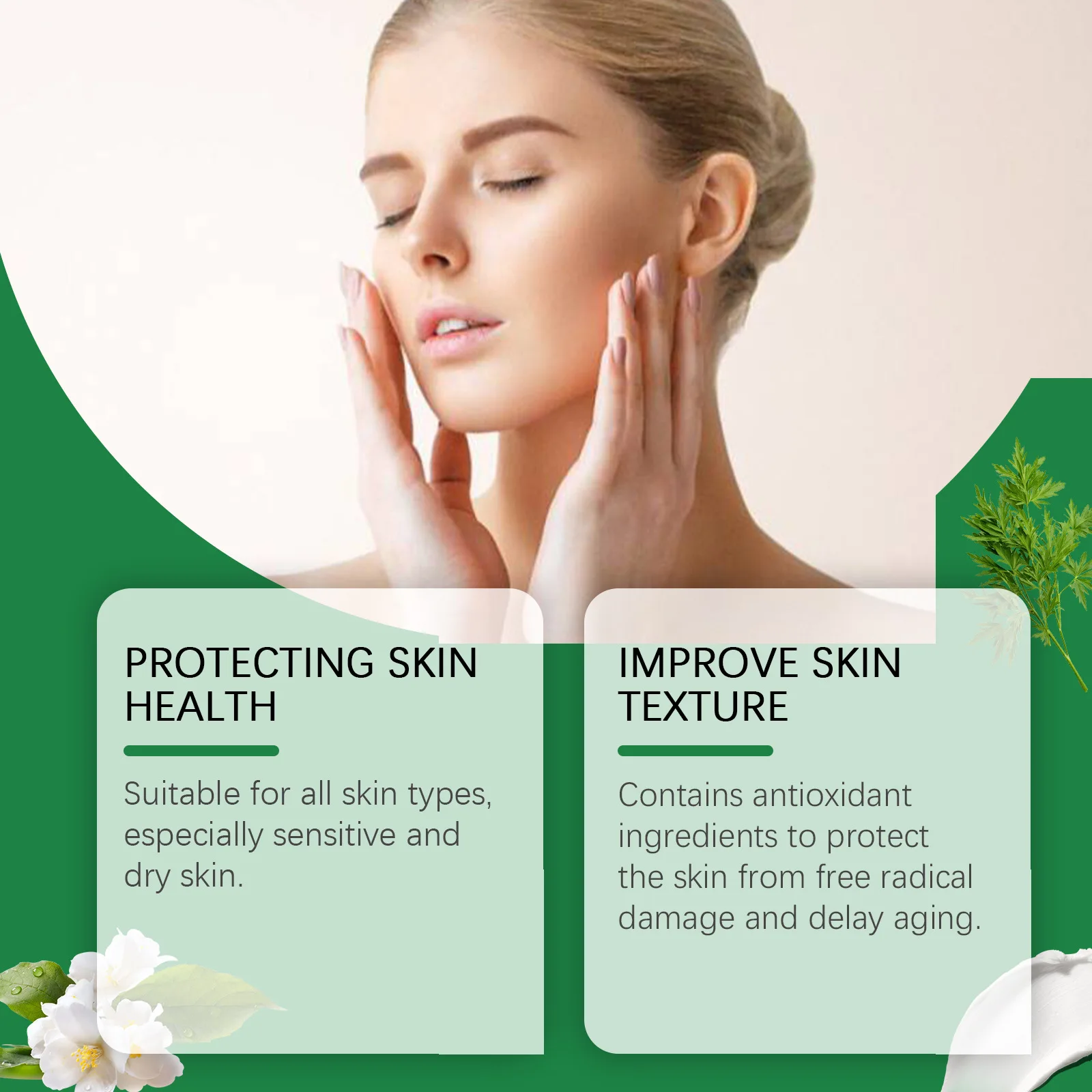 Facial Cleanser Repair Redness Shrink Pores Hydrating Deep Cleansing Brightening Moisturizer Fresh Oil-Control Mugwort Face Wash 3