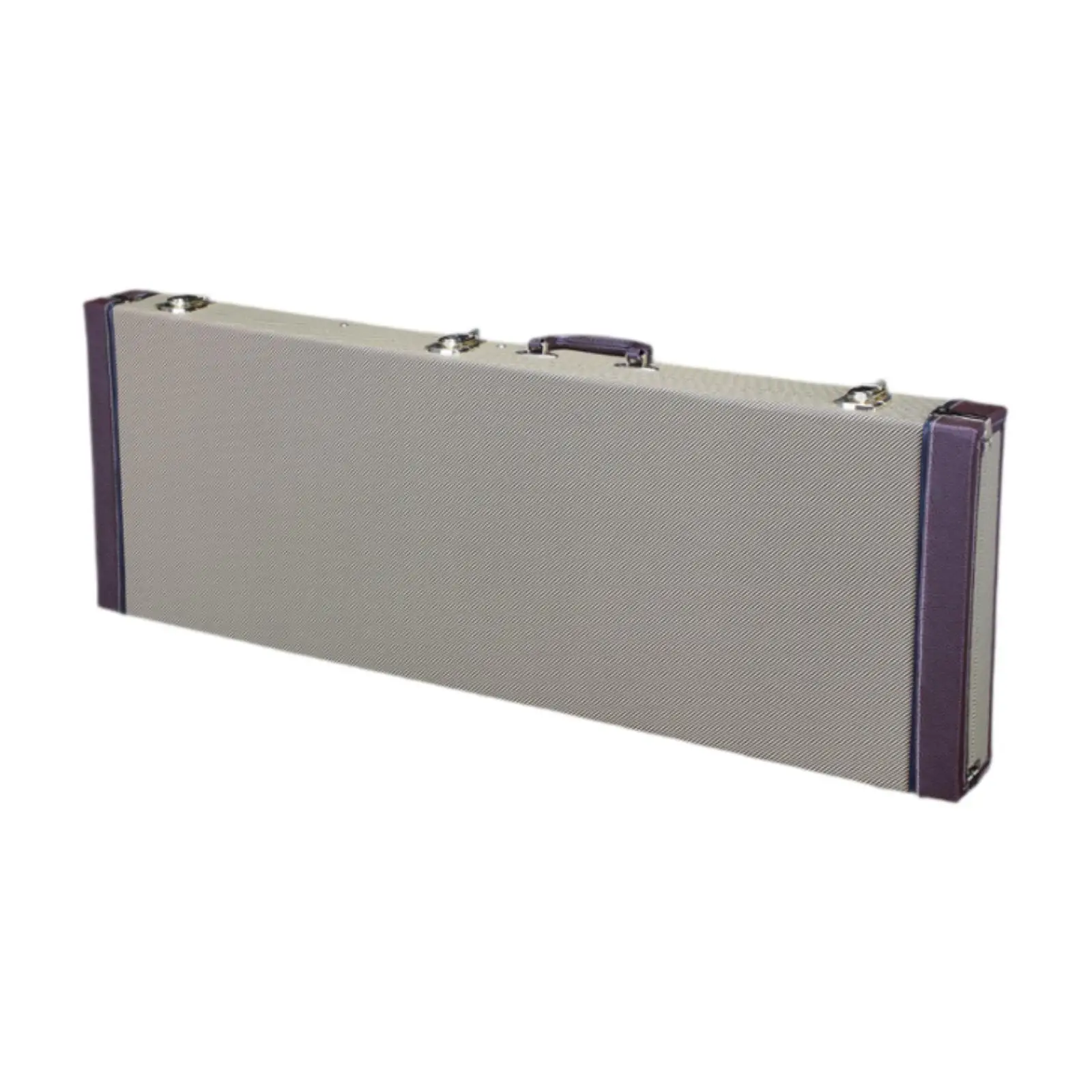 Electric Guitar Case Square Hardshell with Lock Latch Padding Lockable