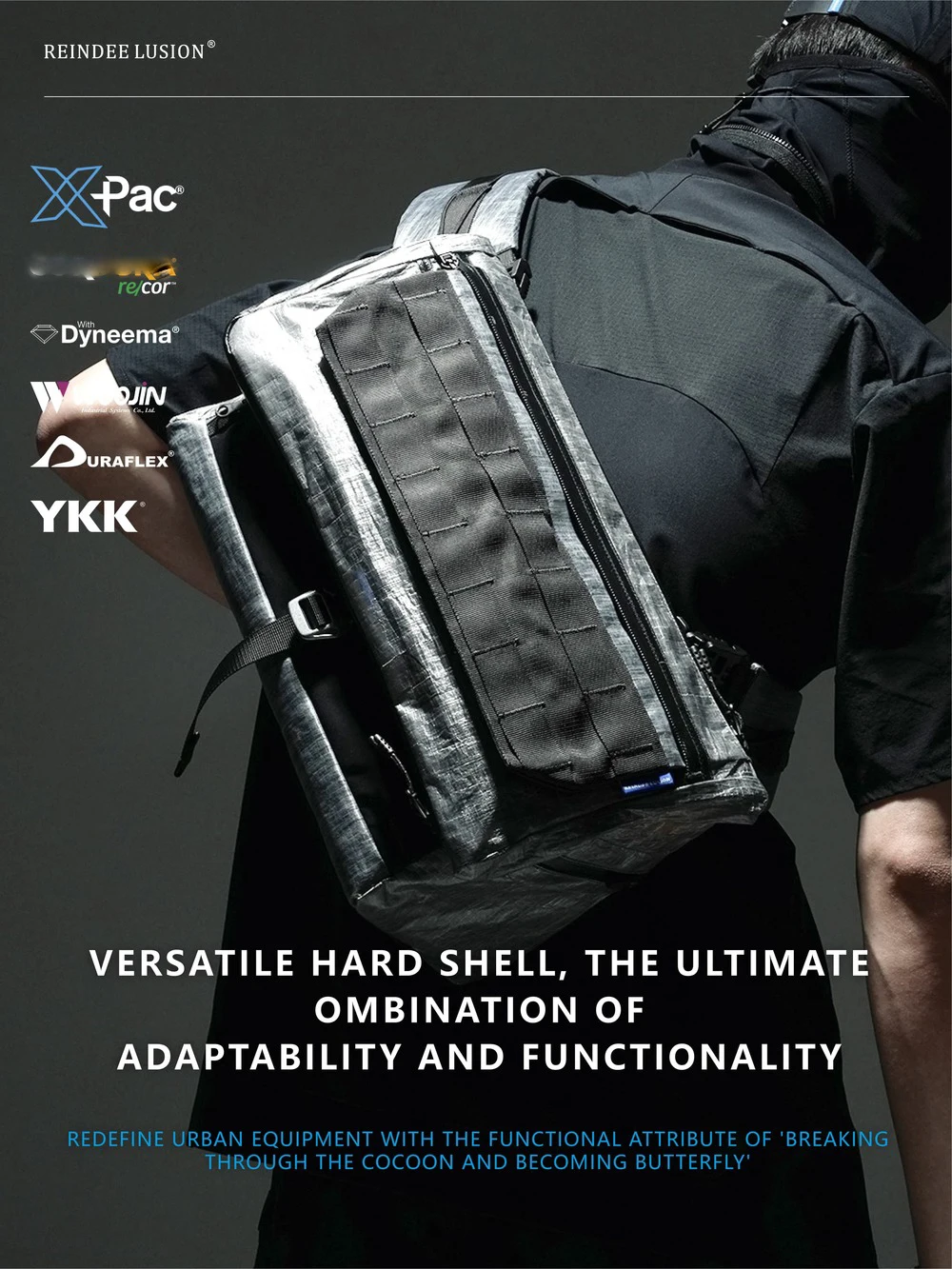 Reindee Lusion 25ss FP08 Cocoon quick detachable multifunctional crossbody bag xpac dyneema materials techwear accessories edc