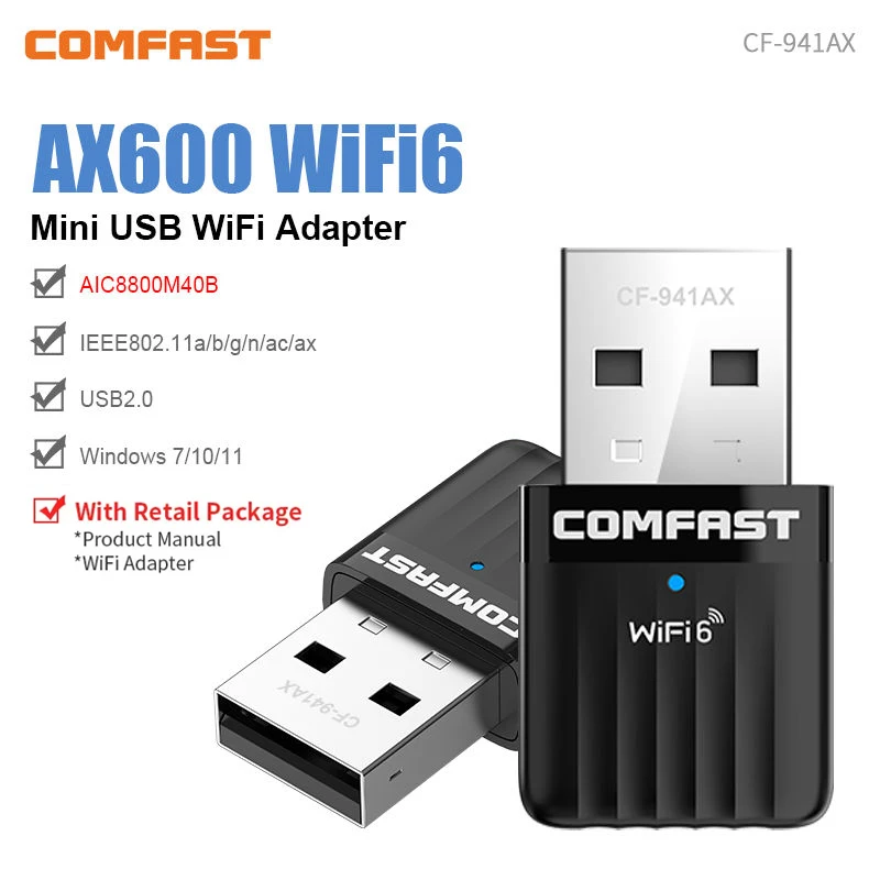 Wifi 6 USB AX600