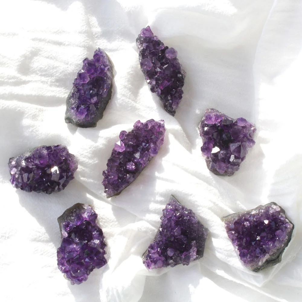 Uruguay Natürliche Kristall Raw Stein Energie Lila Quarz Healing Edelstein Amethyst Cluster Kristall Cave Home Dekoration – Detail 2