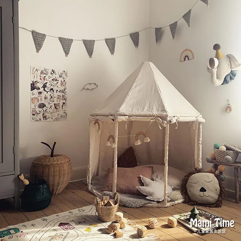 Korean INS children's tent indoor home boy yurt small house baby sleeping toy game house