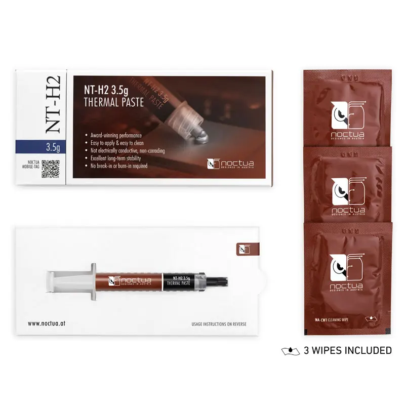 Noctua NT-H2 NT-H1 3.5g 10g Thermal Conductive grease paste For Notebook Graphics CPU Thermal Conductive Grease Chassis Radiator