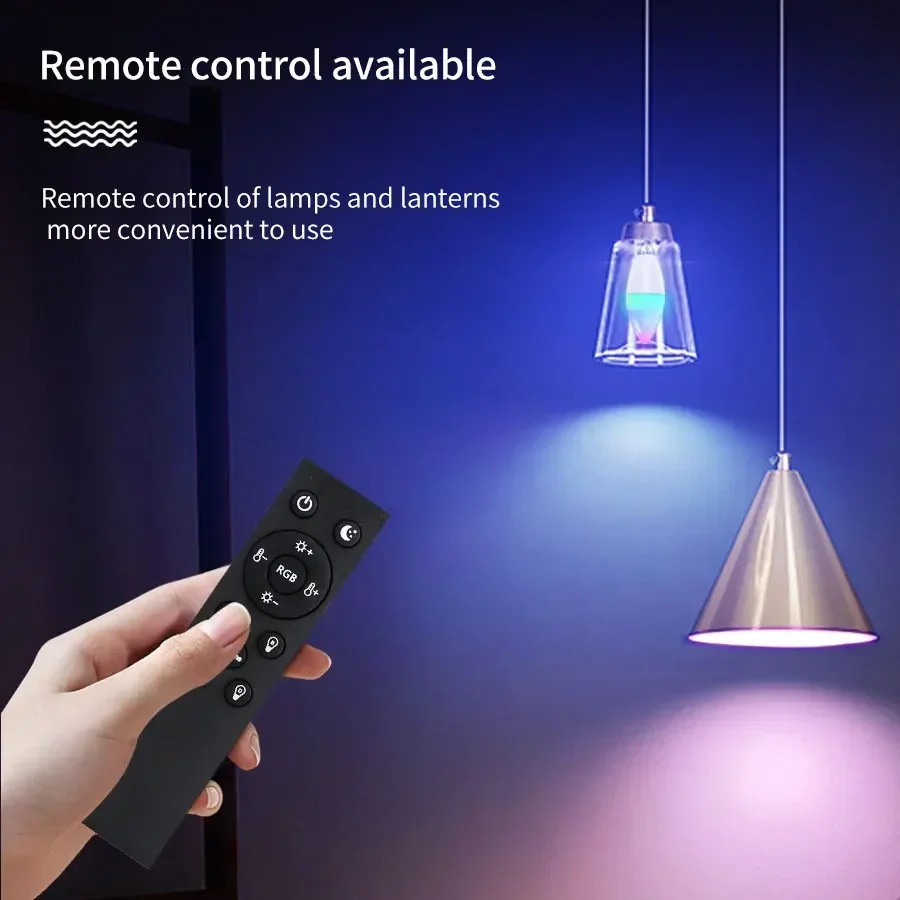 Tuya Smart WiFi LED Bulb E14 220V 5W 7W 9W Dimmable RGB Light Support APP Alexa Google Assistant Home Voice Control Convenient
