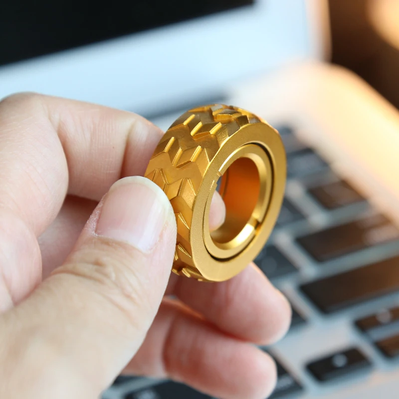 Magnetic Metal Stress Relief Fidget Ring - EDC Slider Toy