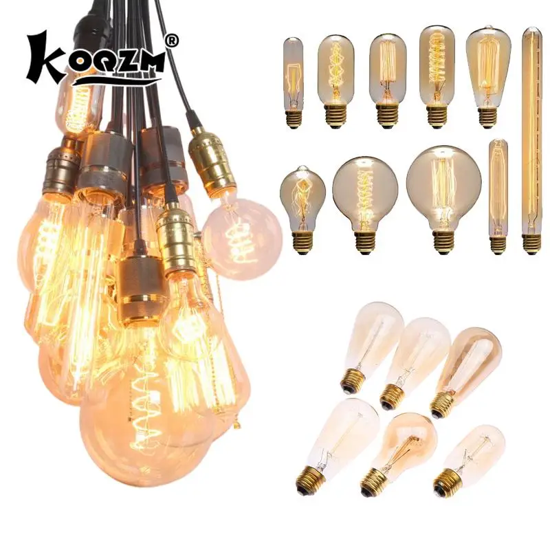 

Retro Spiral Ampoule Incandescent Light Bulb Dimmable Filament Bulb For Pendant Lamps Spiral Lamp