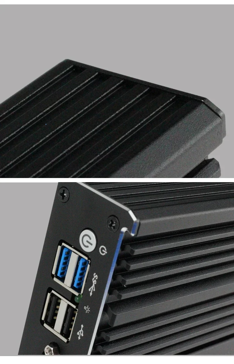Fanless MINI PC Firewall Appliance Intel Celeron J4125 Soft Router Quad-Cores 4x LAN 2.5G i226V Network Card Pfsense OPNsense 6