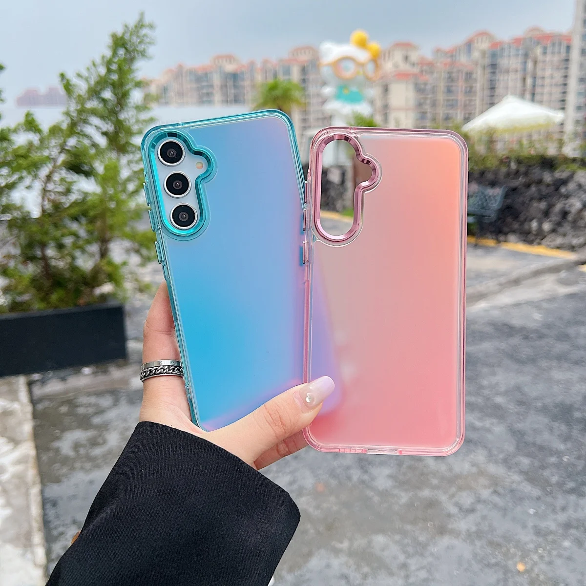 Luxury Gradient Laser Aurora Phone Case