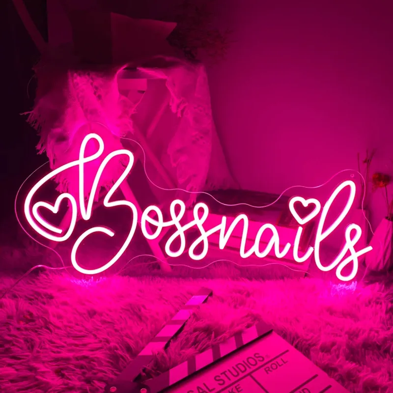 Nail Salon Studio Beauty Salon Custom LED Neon Sign Wall Decor Beauty Room Lashes Home Decoration Signage Welcome Sign wanxing hair salon led neon sign lights barbershop acrylic hanging party clup aesthetic room home barber shop wall decoration