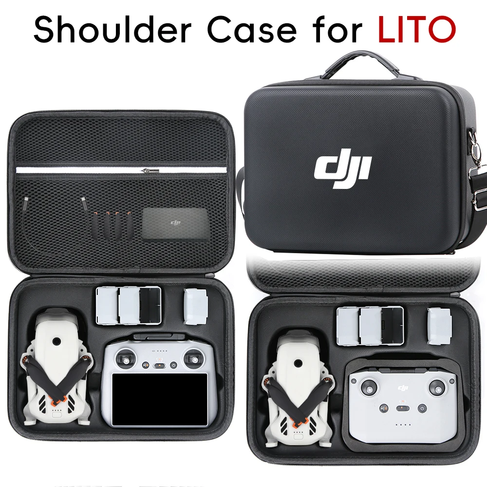 DJI Lito X1/Lito 1 케이스용 휴대용 보호 보관 가방 RC 2 RC-N3 리모컨 및 배터리 드론 액세서리용