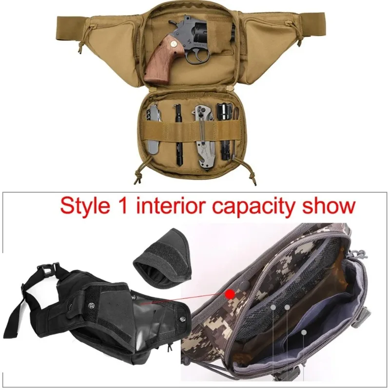 Tactical Belt Pack - Military Waist Pouch for Outdoor, EDC & 5.6" Phones (MOLLE Compatible)