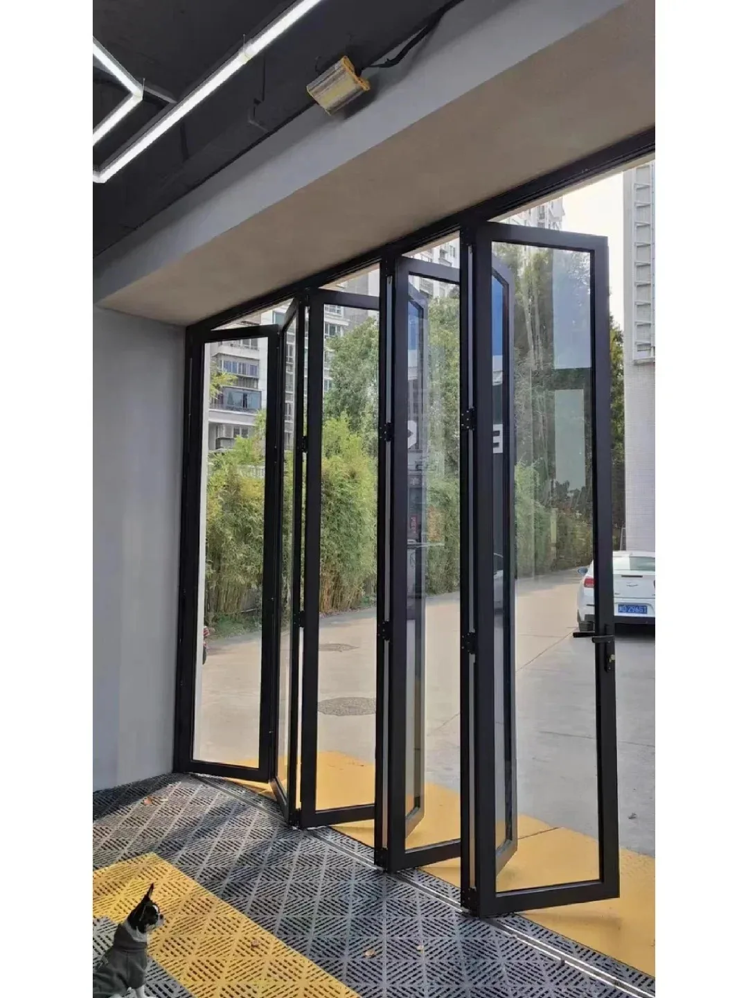 

Sixinalu Heat Insulation Storm-Proof Aluminium Door Front Door Interior Glass Bifold Doors Aluminum Folding Doors Home Use