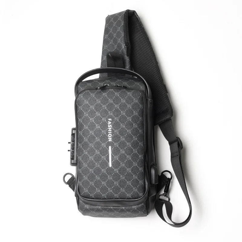 Výtvarník komora brašna pro muži pack multifunkce bedra crossbody brašna proti krádeži cestovní krátce brašna pánský USB nabíjení komora pack