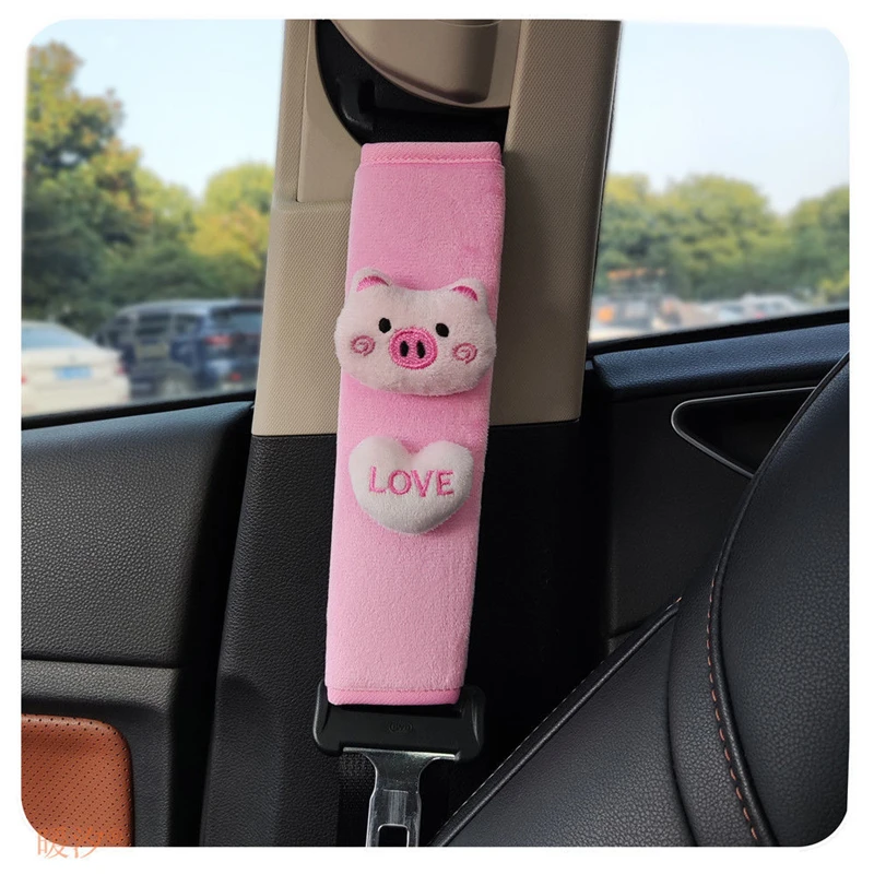 Car Rearview Mirror Cover Cartoon Pig Auto Rear View Mirror Decoration Automotive Interior Accessories rearview mirror rearview mirror cover