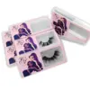 Foxyfox Wholesale 5D Mink Lashes Case Eyelash Packaging 20/50pcs Fluffy Eyelashes BoxesCustom Logo Plastic Sliding Clear Box 6
