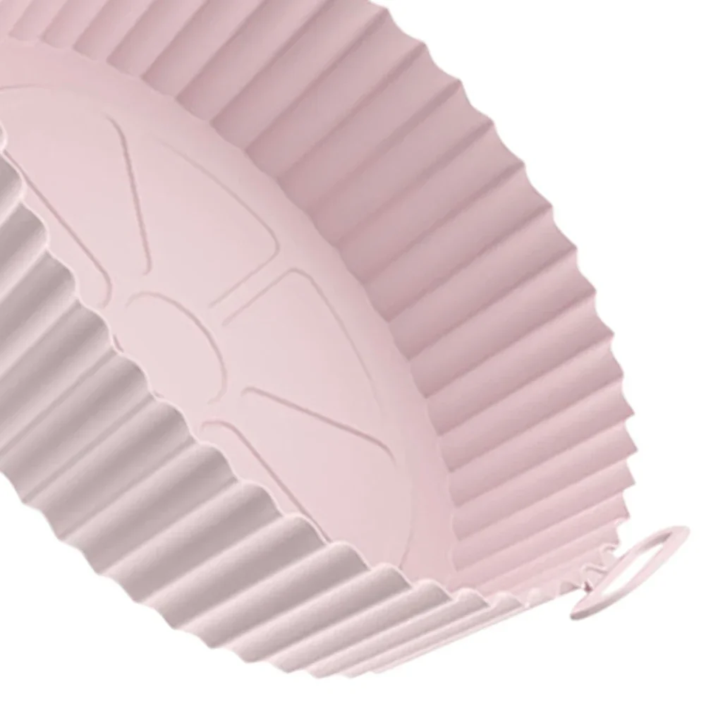 2Pcs Silicone Air Fryer Baking Tray Food Grade High Temperature Resistant and Easy to Clean Oven Mat Air Fryer Silicone Liners