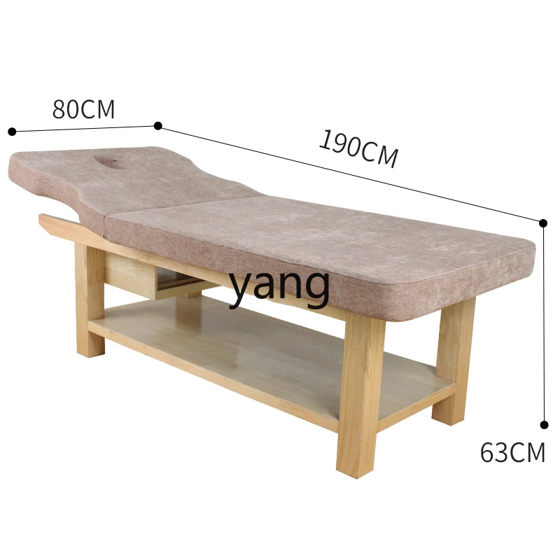 

CX Solid Wood Massage Facial Bed Beauty Salon Special with Armrest Massage Bed