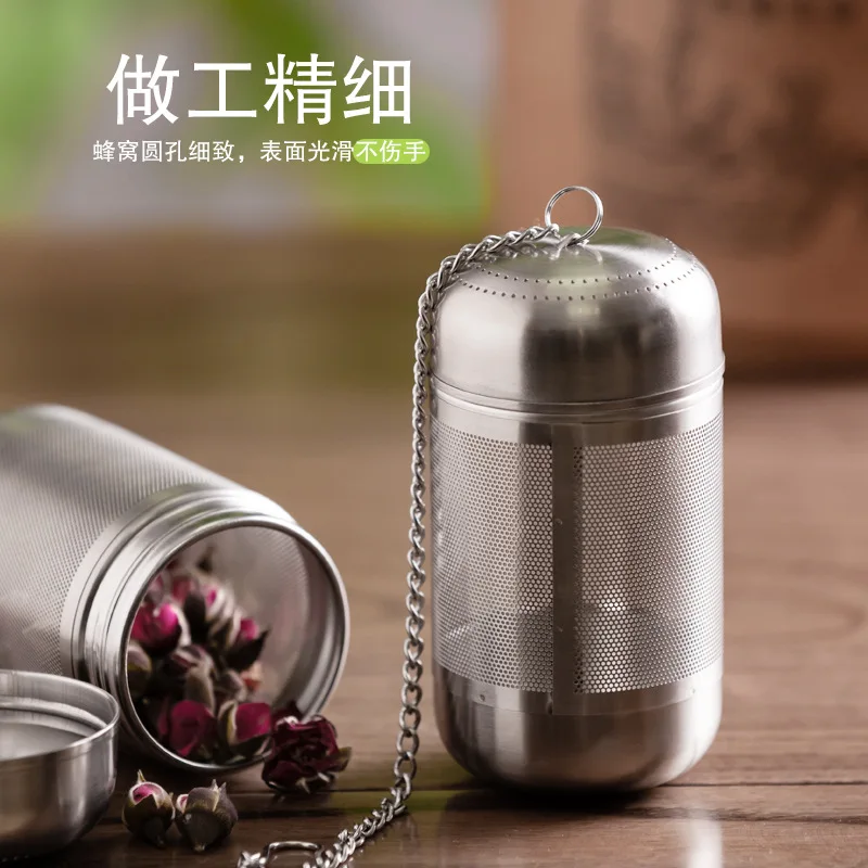 

Stainless Steel Tea Infuser Tea Leaves Spice Seasoning Ball Strainer Teapot Fine Mesh Coffee Filter Teaware Kitchen Accessories