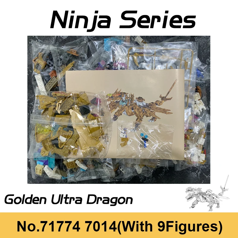特撮 Dragon protein Ninja Series Golden Ultra Dragon Four-Headed Dragon Mech