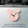 Cartoon Disney Mickey Mouse 3D Wall Clock Wall Stickers Creative Wall Clocks Removable Art Home Decor Living Room Quartz Needle 4