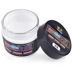 Premium Vegetable Tanned Leather Pigment Dye - 50g Bottle for DIY Leather Crafting & Graffiti (White)