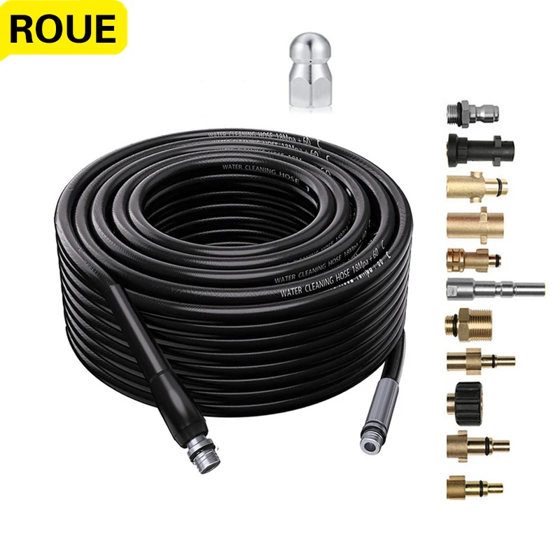 For Karcher Lavor Interskol HuterNilfisk StihlElitech 10Meters sewer cleaning high pressure washer hose Extension cord pipe | Автомобили и