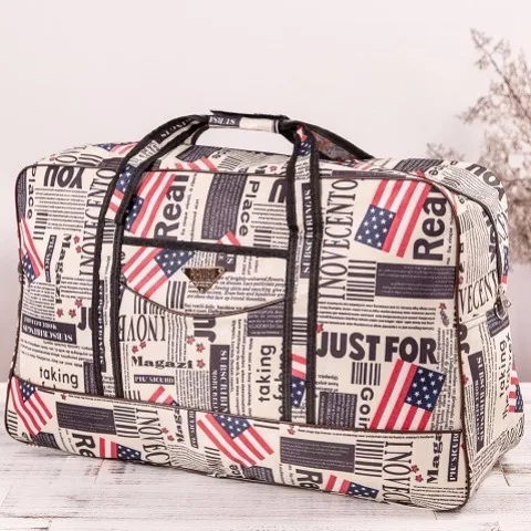 Women Travel Bags Handbags New Fashion Portable Luggage Bag Floral Print Duffel Bags Waterproof Weekend Duffle Bag