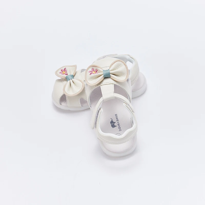 DB2222604 Dave Bella summer fashion baby girls bow appliques shoes cute children girl brand shoes