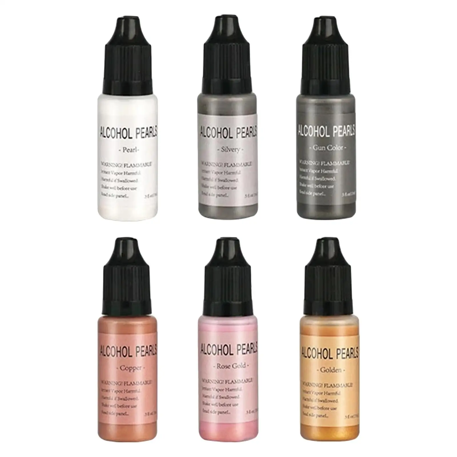 

6 Set Vibrant Colors Ink for Resin,Crafts Making,Epoxy Resin Painting, 15ML