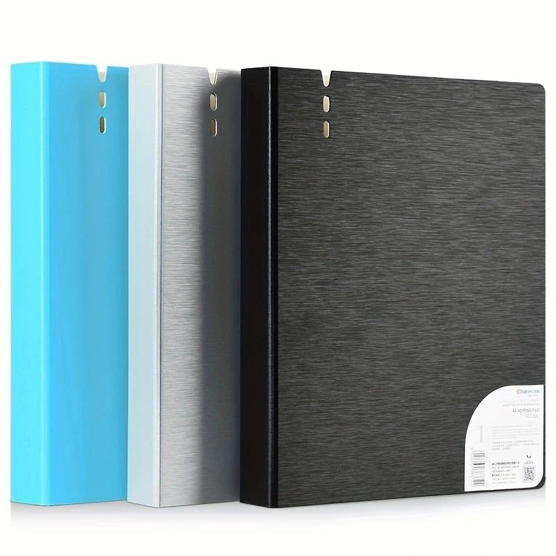 File Folders Perforated Folder 4-Hole D-Shaped Binder Transparent Shell Pp File A4 Quick Fishing Storage