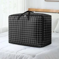 Foldable Quilt Storage Bag Large Capacity Sturdy Oxford Fabric Storage Wardrobe Closet Organizers for Clothes,Blanket,Beding 1