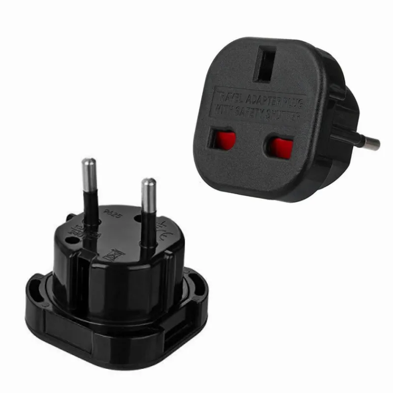 1pcsUKtoEUSocketAdapter220VEuroTravelPlugConverterACWall