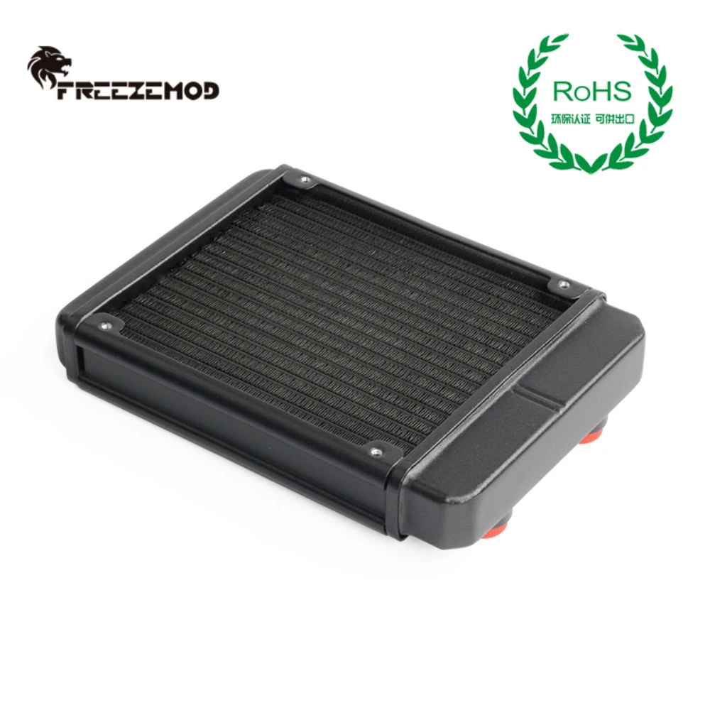 FREEZEMOD dissipatore di calore da 12CM per ventola del PC radiatore in alluminio da 120mm raffreddamento ad acqua MOD raffreddamento a liquido G1/4 bocca filettata chiusa 17 SR-L120G14  7