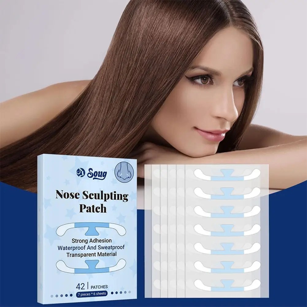 Nose Shaper 42pcs High-end Shrinking Nose Wing Stickers Cosplay Special Nose Shrink Strips