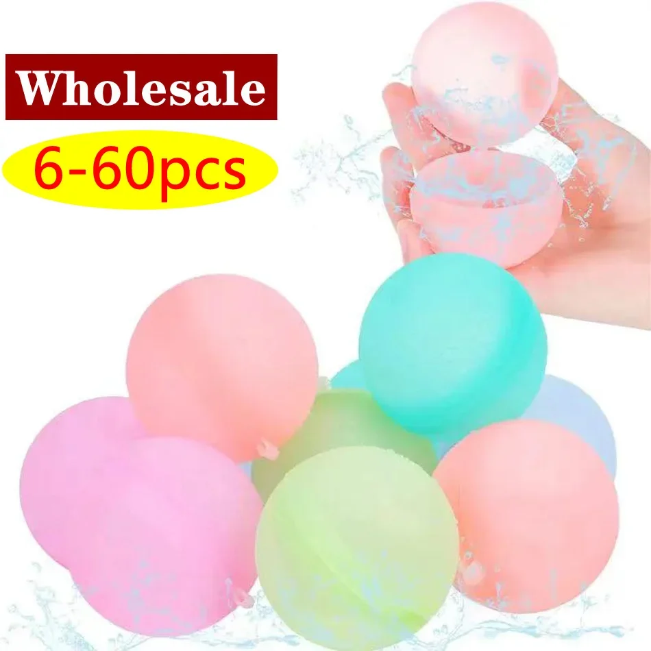 Reusable Water Balloons Toys Quick Fill Self Sealing Water Bomb for Summer Games Children's Adults Outdoor Activities Toy Gifts
