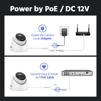 ANNKE C1200 caméra IP intelligente double lumière 12MP Ultra HD PoE micro intégré caméras de sécurité de Surveillance couleur IR Vision nocturne IP67 5