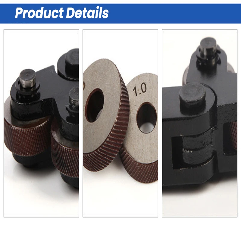 0.4mmDual Wheel Knurling Tool Set with Wheel Knurl Kit Lathe Cutter Knurling In Lathe Set Gear Hob Cutter Knurl Tool
