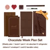 Kinbor Chocolate Week Plan Notebook Set Valentine's Day Gift Creative ежедневник caderno 88 Sheets planificador semana Stationer 6