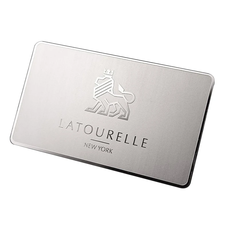 

custom Custom Stainless Steel Laser Engraved Metal Business Cards