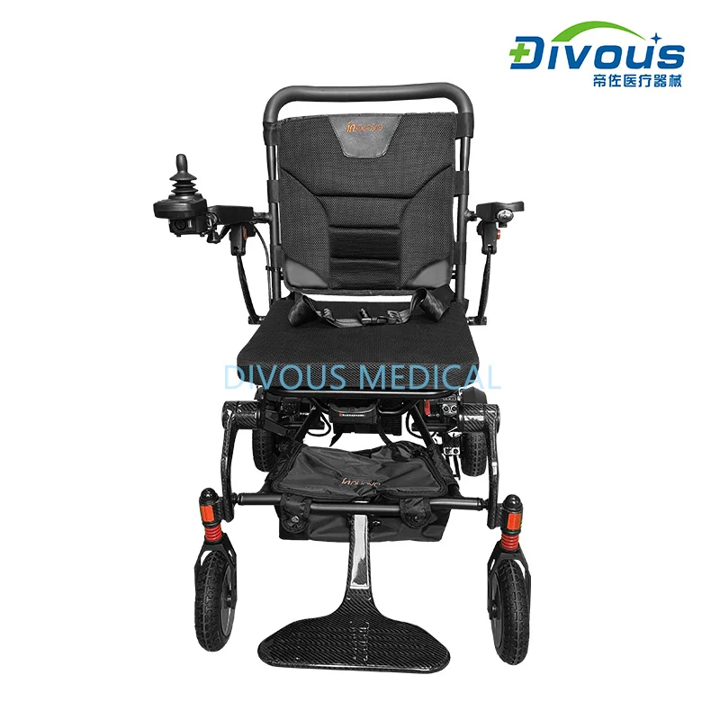 N.W:16KG Carbon Fiber Foldable Electric Wheelchair Outdoor Disabled Motorized Wheelchair