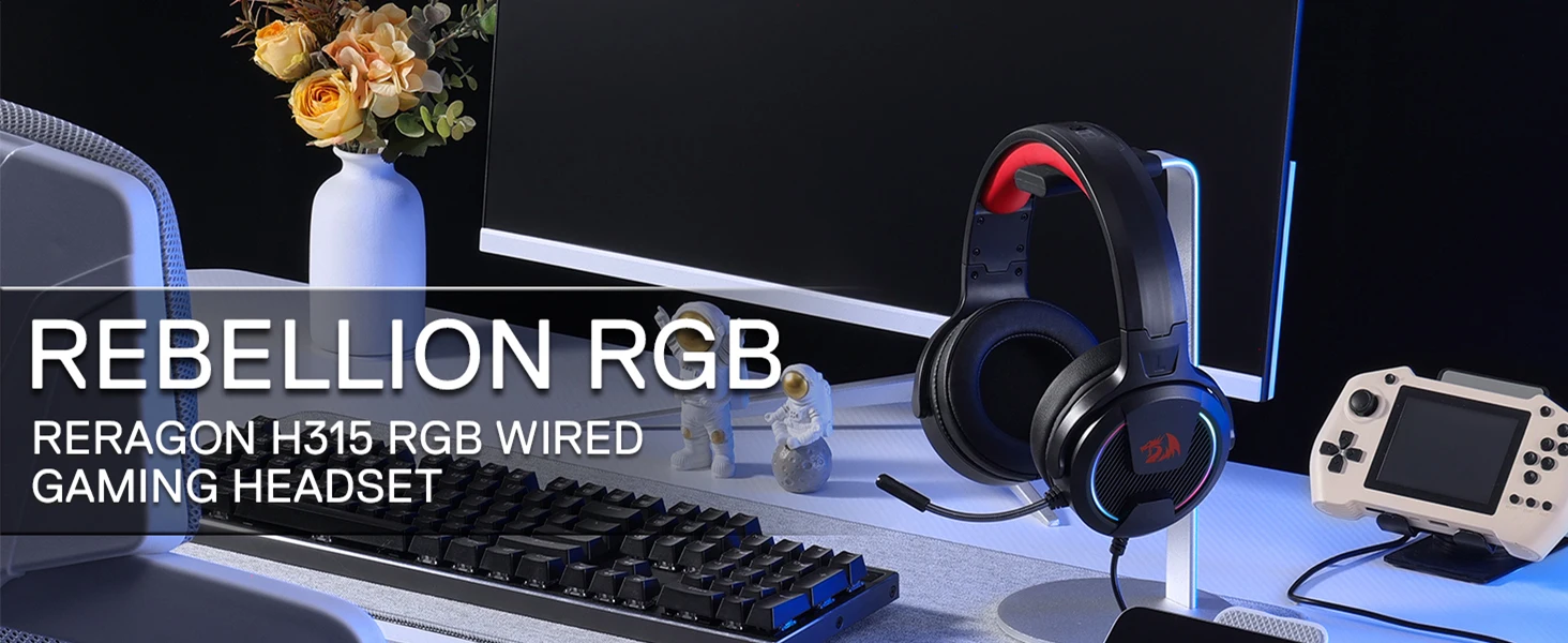 Redragon H315 RGB Wired Gaming Headset thumbnail 11