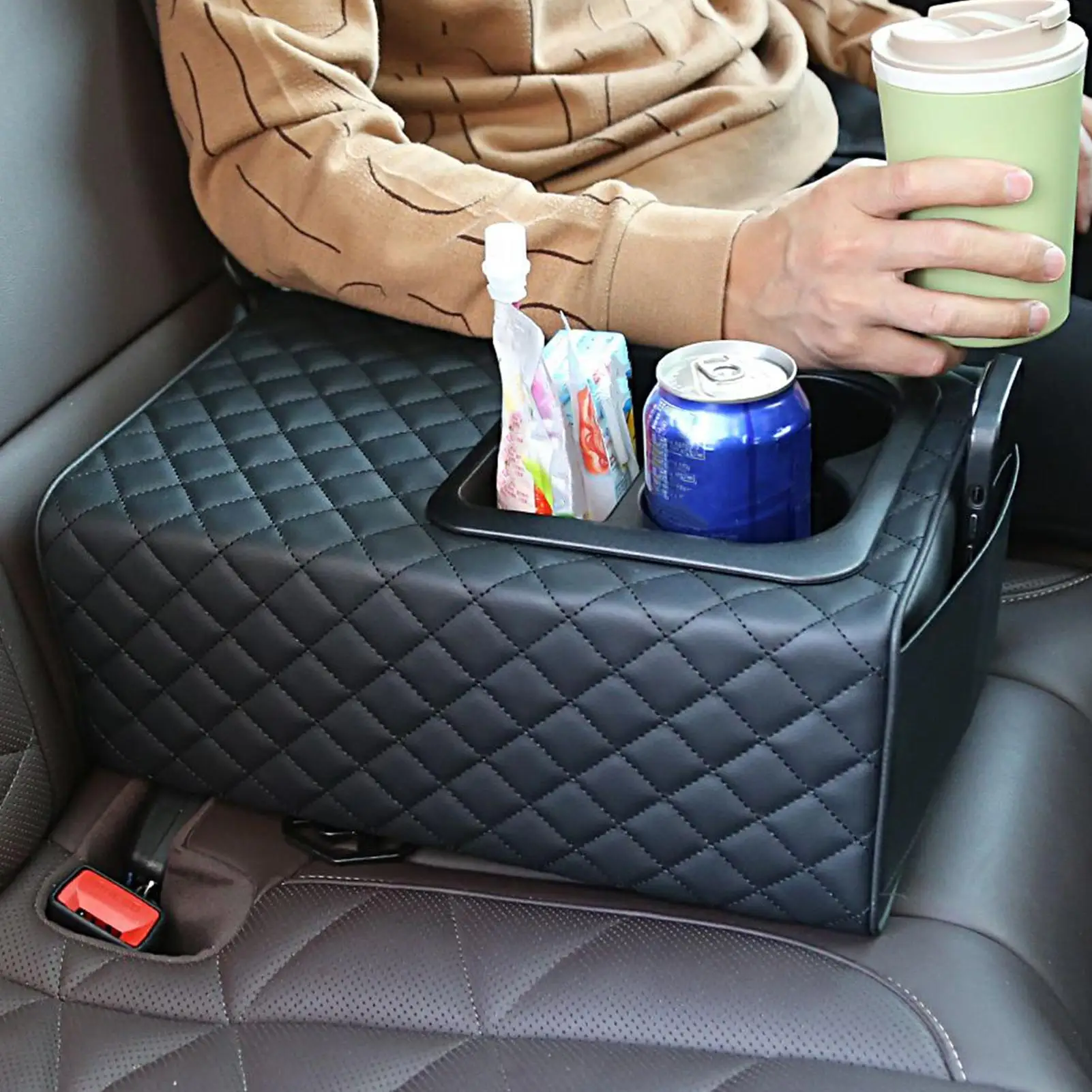 Accoudoir de siège arrière de voiture, coussin rehausseur pour console de banquette arrière, pour SUV, camion, berline, véhicule