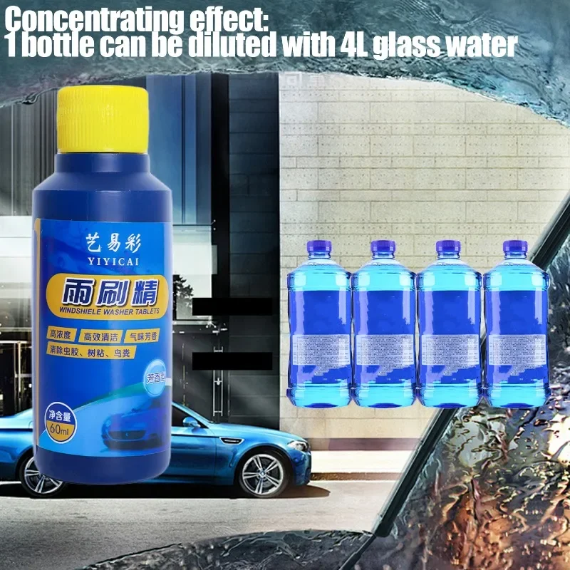 Concentrated Fragrant Windshield Cleaner – 60ml Dirt-Removing Glass Formula
