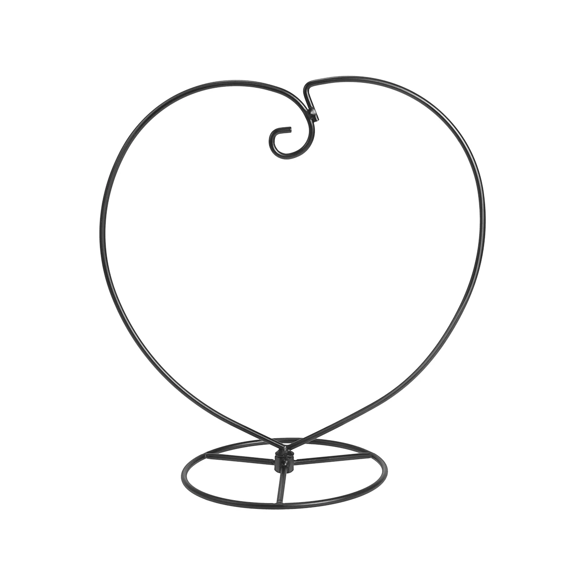 

WINOMO Heart Shaped Ornament Display Stand Iron Hanging Stand Rack Holder for Hanging Glass Globe Air Plant Terrarium Witch