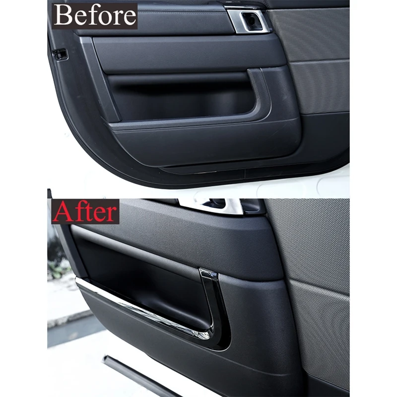 4 Pcs Car Styling ABS Chrome Inner Door Decoration Strip Trim for Land Rover Range Rover Sport RR Sport 2014-2018 B 3 4 Pcs Car Styling ABS Chrome Inner Door Decoration Strip Trim for Land Rover Range Rover Sport RR Sport 2014-2018 B 3