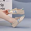 New Women Platform Sneakers Fashion Round Toe Casual Lace Up Sports Shoes Woman Non Slip Walking Shoes Ladies One-pedal Loafers 5
